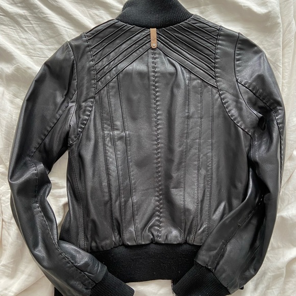 Mackage Jerry Leather Bomber Jacket - Picture 2 of 4